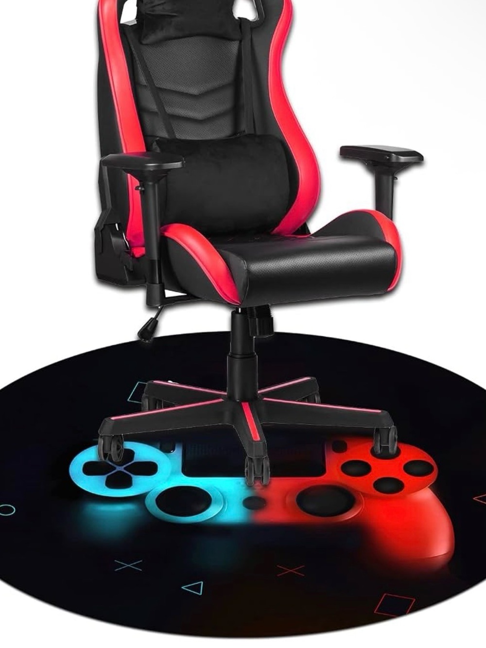 🎮GAMING CHAIR/FLOOR MAT/RUG • 47”🎮